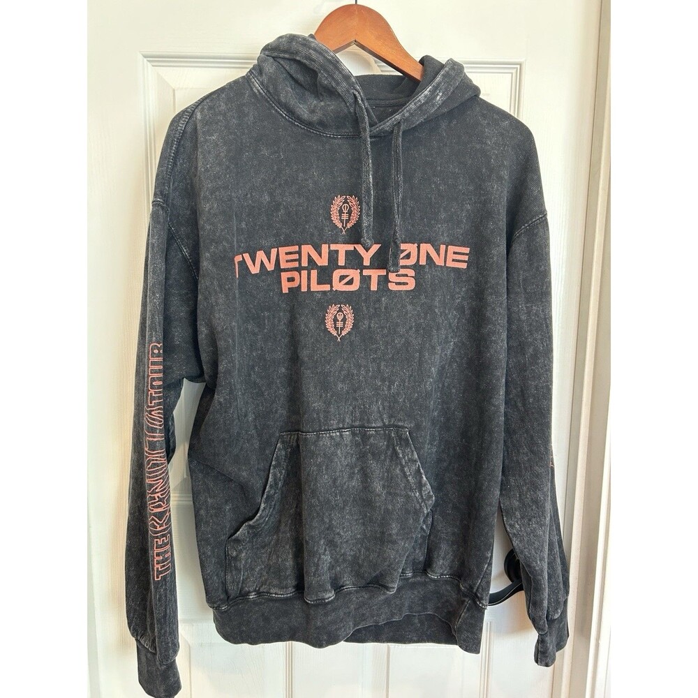 Twenty One Pilots The Bandito Tour Hoodie Size Large Acid Wash 2018